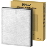 KNKA Air Purifier Replacement Filter for AP2000WF/AP2000, for 2500 Sq.ft., HEPA H13 Filter with 5-Stage Filtration System, Activated Carbon Filter, Net Filter