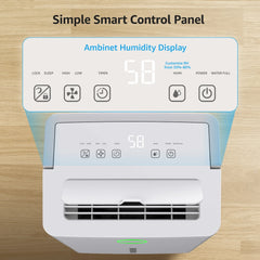 KNKA Pro Dehumidifier for Home with Drain Hose, (DOE Rating 10 pints/day), Dehumidifier for Basements, Covers Up to 1,500 Sq Ft, Auto Humidity Control for Bedroom, Bathroom, RV