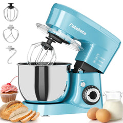 Fatabeta 1000W Stand Mixer, 5.5QT Kitchen Mixer with Dough Hook, Whisk and Beater, Electric Mixer with Bowl & 11 Speeds - Cake Mixer for Baking, Bread & More, Blue