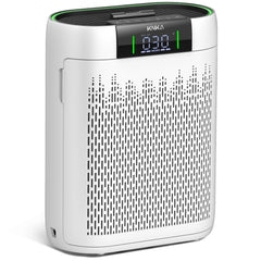 KNKA HEPA Air Purifier for Home - 2500 Sq.ft/h, for Allergy & Pet Defense, 99.97% Pet Hair/Dust/Pollen/Odors Capture, with Real-Time Air Quality Monitor & Essential Oil Diffuser - Touch Screen Contro