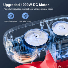 Fatabeta 1000W Stand Mixer, 5.5QT Kitchen Mixer with Dough Hook, Whisk and Beater, Electric Mixer with Bowl & 11 Speeds - Cake Mixer for Baking, Bread & More, Red