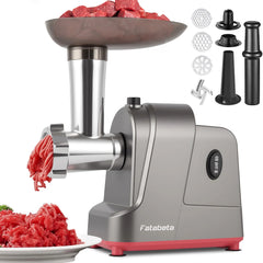 Fatabeta 3000W Max Electric Meat Grinder, with Sausage Stuffer Maker, Kubbe Kit, 3 Grinding Plates, for Home Kitchen & Pet Food, Easy Clean
