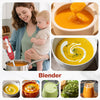 1100W Immersion Blender, 21-Speed Hand Blender with Turbo Mode, 5-in-1 Stick Blender for Smoothies, Baby Food, Soups, Purees, Red