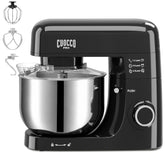 CUOCCO PRO 6.5 Qt Stand Mixer, Mixers for Kitchen, Handles Up to 1100g/2.4 lb Dry Flour, 1200W Peak, 8 Speeds + Pulse, Dough Hook, Beater & Whisk for Bread & Pizza, Cake & Cookies