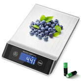 Food Scale, Kitchen Scale, MULISOFT Food Scales for Kitchen, LCD Display in Grams, Ounces, Pounds, Kilogram, Milliliter, Stainless Steel, 7 Units with Tare Function