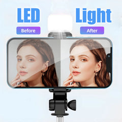 CMYBabee Selfie Stick, 40in Retractable Selfie Stick Tripod with Remote, 2 Level Fill Light, Selfie Tripod for Iphone Android