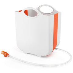 2.64 Gallon Dehumidifier External Water Tank, Extended Capacity Auxiliary Reservoir with Drain Hose, Compatible with KNKA Pro 34 & 80 Pint Dehumidifiers, Continuous Drain Expansion Tank for Basement