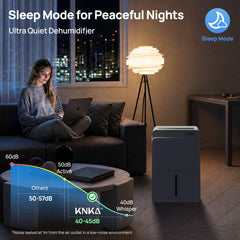 Dehumidifier for Basements and Large Rooms, MAX 80 Pints, Up to 4500 Sq.Ft, Dehumidifiers for Home with Drain Hose, Intelligent Humidity Control, Dual Timer(at 95°F, 90% RH)