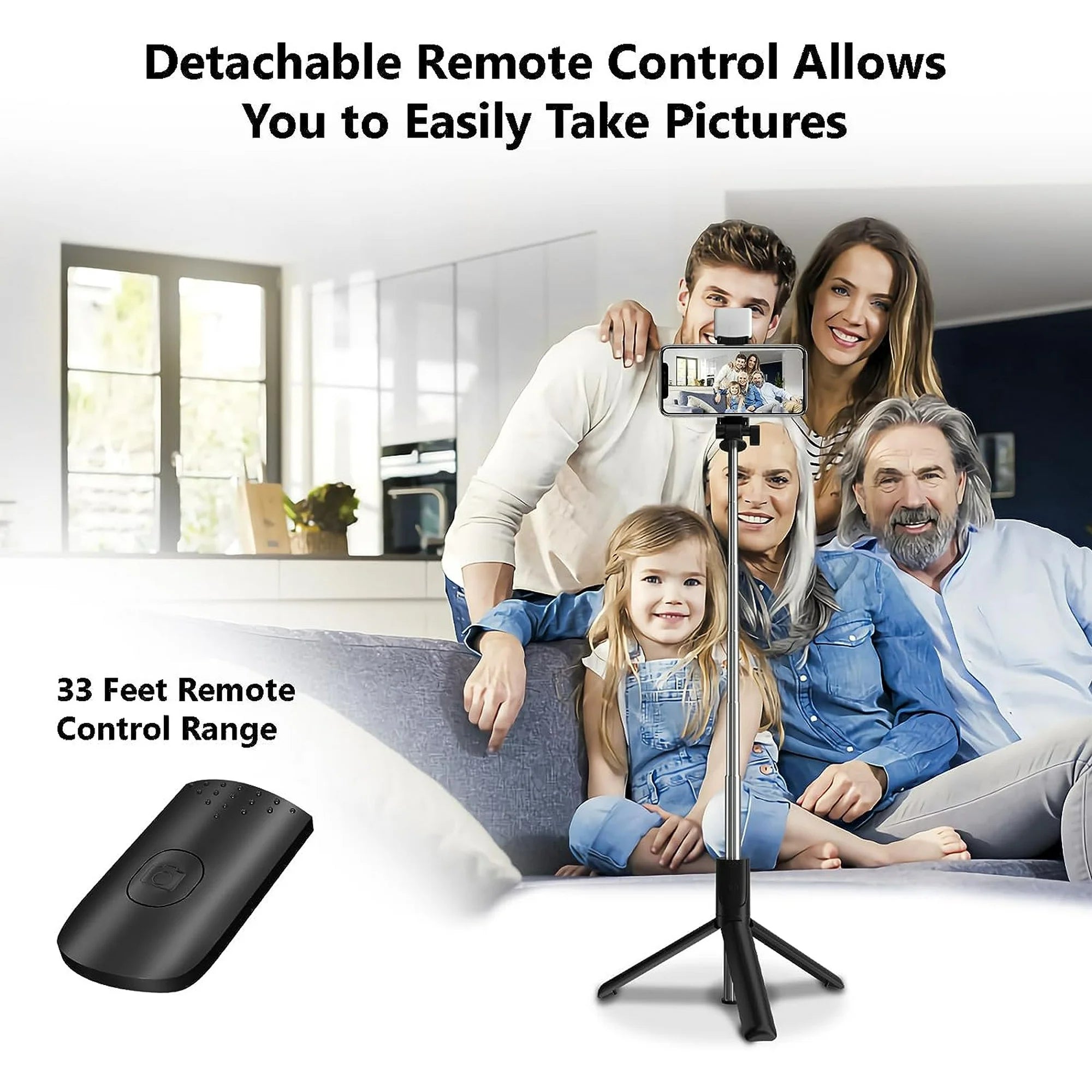 CMYBabee Selfie Stick, 40in Retractable Selfie Stick Tripod with Remote, 2 Level Fill Light, Selfie Tripod for Iphone Android