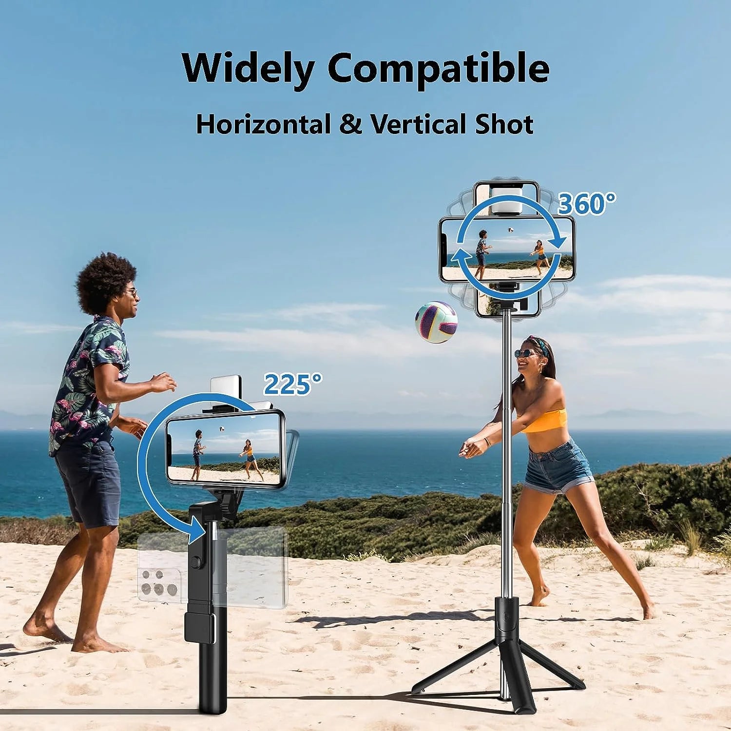 CMYBabee Selfie Stick, 40in Retractable Selfie Stick Tripod with Remote, 2 Level Fill Light, Selfie Tripod for Iphone Android
