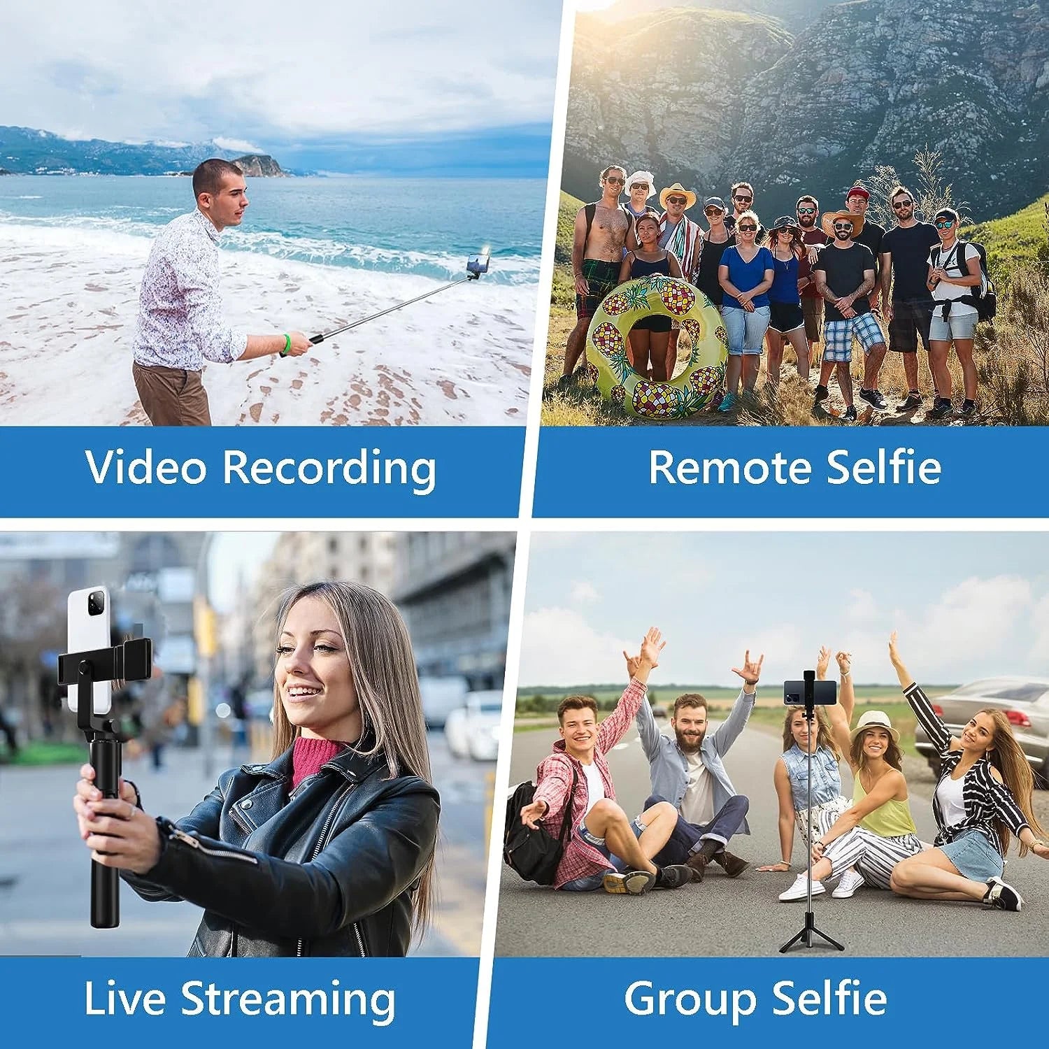 CMYBabee Selfie Stick, 40in Retractable Selfie Stick Tripod with Remote, 2 Level Fill Light, Selfie Tripod for Iphone Android