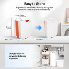 2.64 Gallon Dehumidifier External Water Tank, Extended Capacity Auxiliary Reservoir with Drain Hose, Compatible with KNKA Pro 34 & 80 Pint Dehumidifiers, Continuous Drain Expansion Tank for Basement