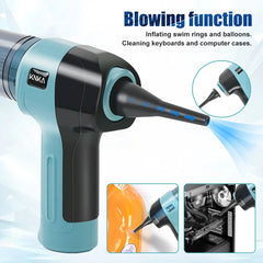 KNKA Car Vacuum Cleaner, Mini Car Vacuum Cleaner for Car, Home and Office, 9000Pa Powerful Suction with 3 Filters, Blue