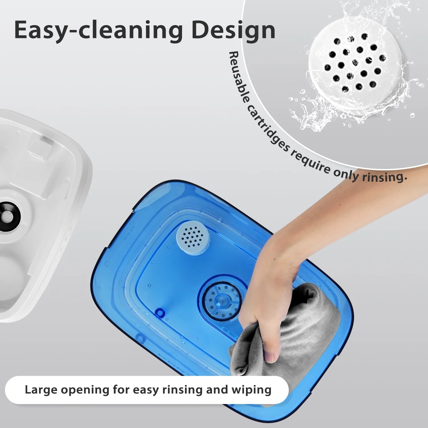 KNKA Humidifier, 6L Humidifier for Room, Cool Mist Humidifier for Home, Baby, and Bedroom, Quiet, Top-Fill, 360° Nozzle, 60-Hour Runtime, White
