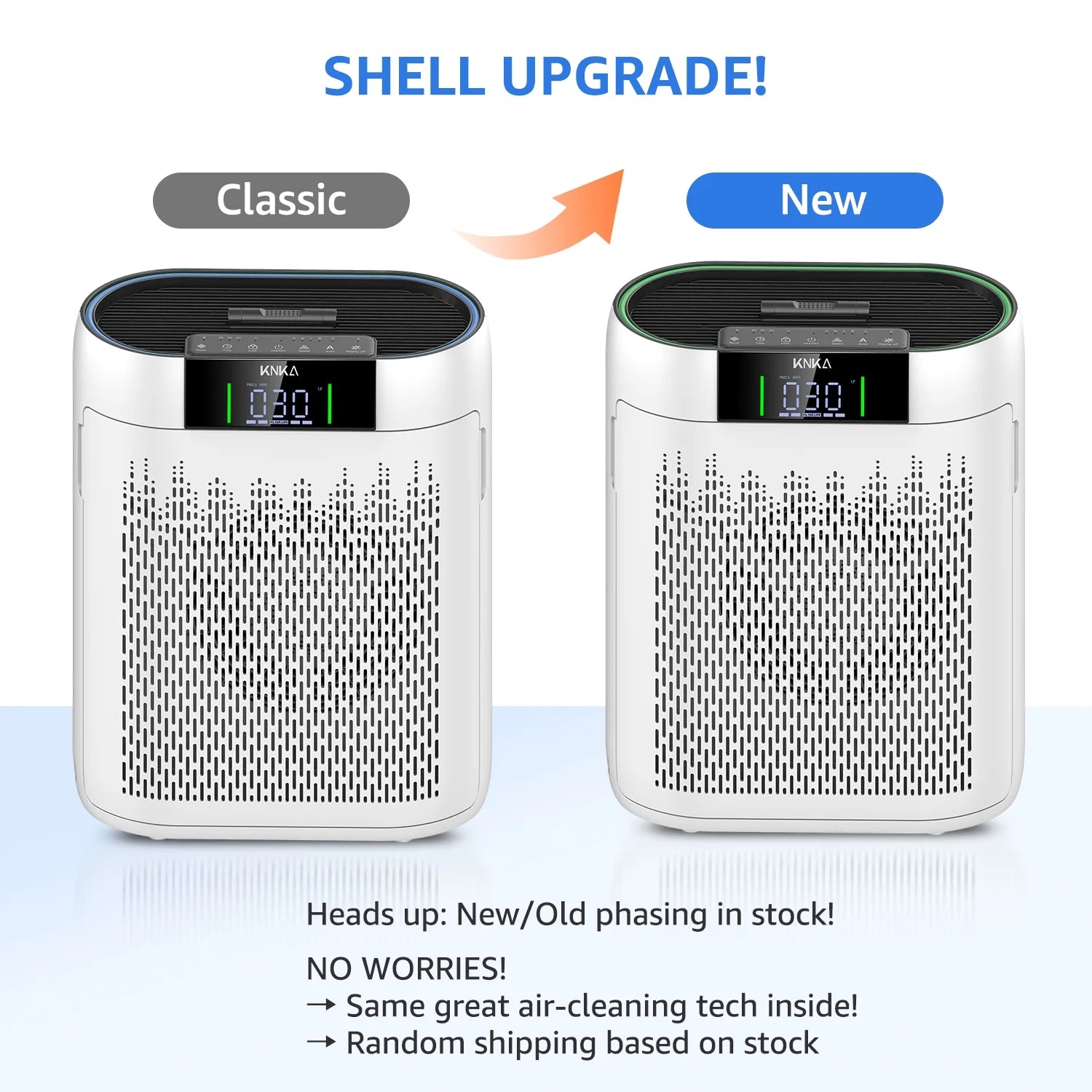 KNKA Air Purifier, HEPA Air Purifiers for Large Rooms up to 2500 Sq. ft., Air Cleaner with Air Quality Monitor, Smart WiFi, and Aromatherapy, for Allergies, Pets, Odors, Dust, Pollen, and Smoke